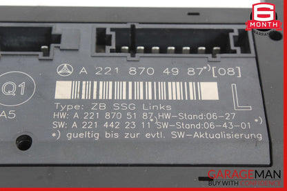 07-13 Mercedes W221 S550 S63 Front Left Driver Side Under Seat Control Unit OEM