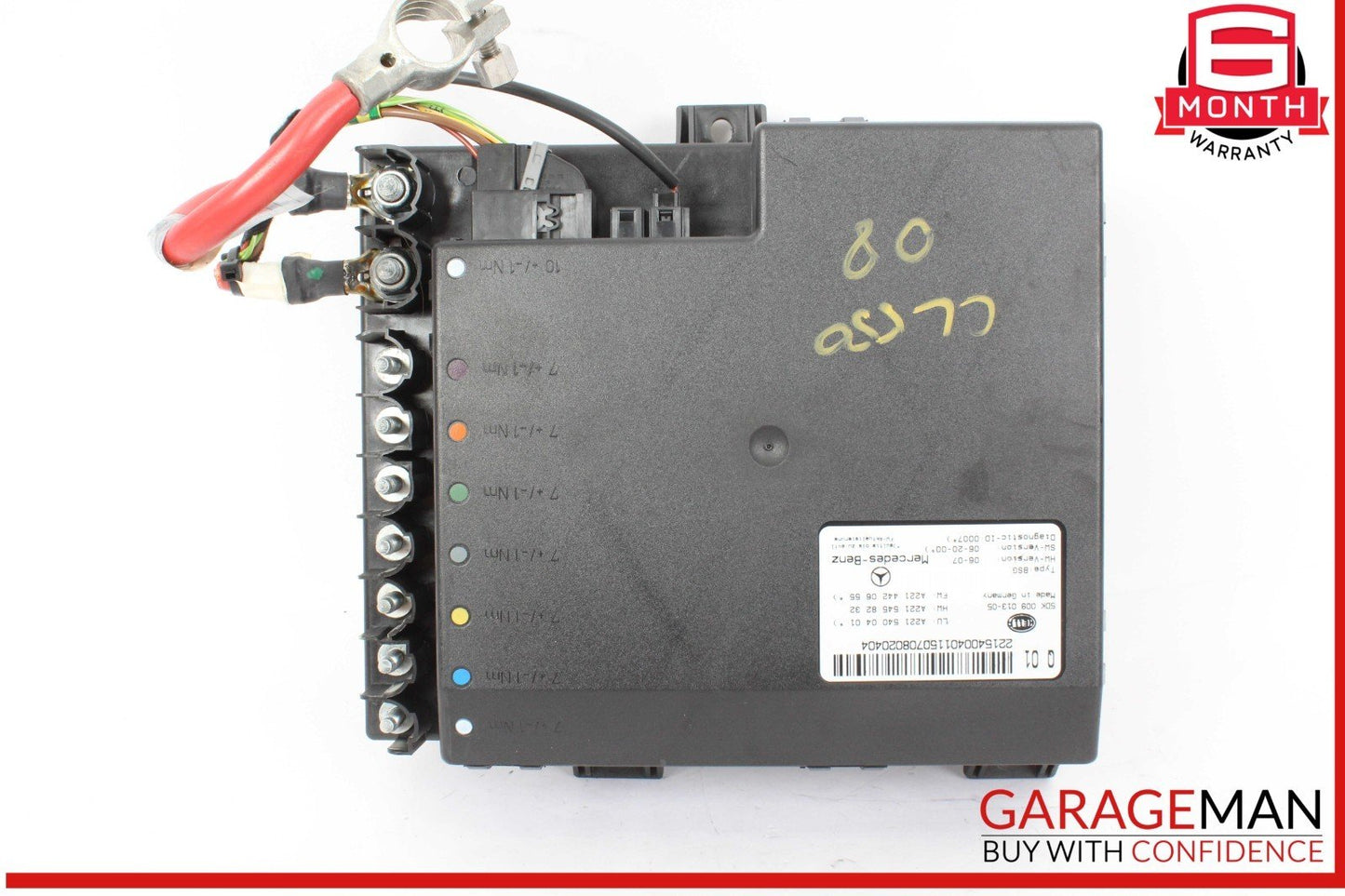 07-14 Mercedes W216 CL550 S550 Electric Power Supply Fuse Box Control Module OEM