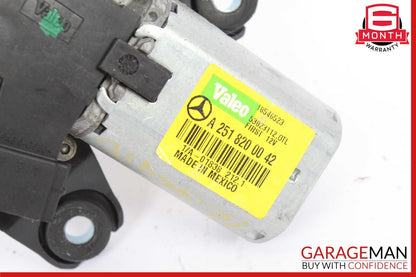 06-19 Mercedes W164 ML350 GL450 GL550 Rear Glass Windshield Wiper Motor Unit