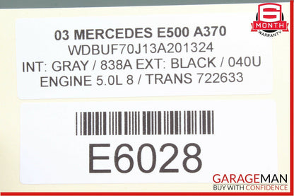 03-06 Mercedes W211 E500 Anti Theft Alarm Control Module Unit 2118209626 OEM