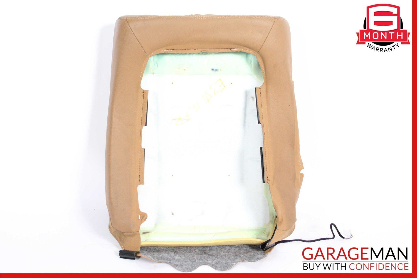 10-16 Mercedes W212 E350 E550 Front Right Top Upper Seat Cushion Cover Brown OEM