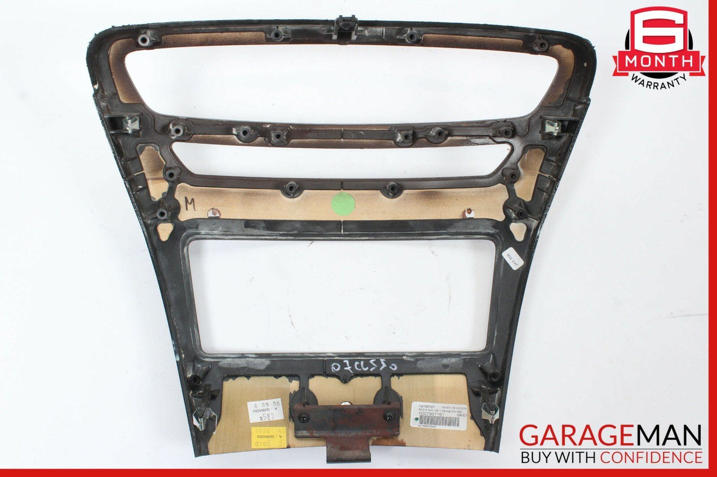 07-14 Mercedes W216 CL550 Center Console Command Unit Radio Bezel Trim Wood OEM
