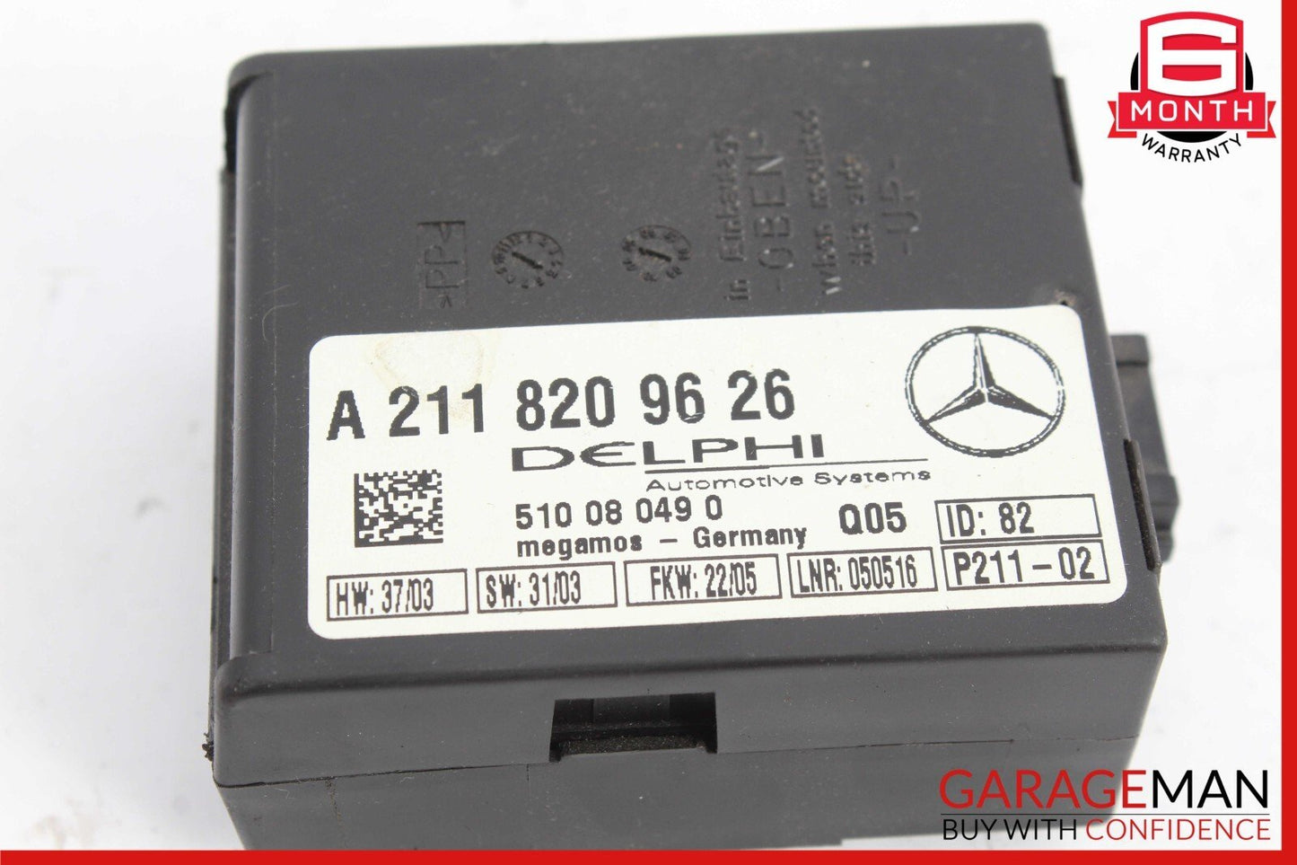 03-06 Mercedes W211 E500 E320 Anti Theft Alarm Control Module 2118209626 OEM