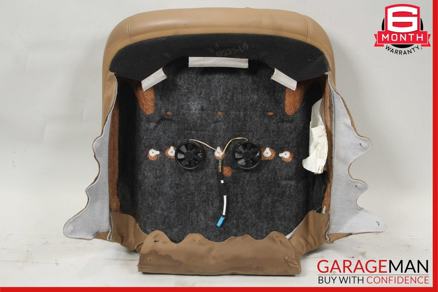 07-09 Mercedes W221 S450 S550 Front Right Top Upper Seat Cushion Cover Brown OEM