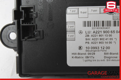 07-13 Mercedes W221 S550 S400 Rear Right / Left Side Door Controller Module Unit