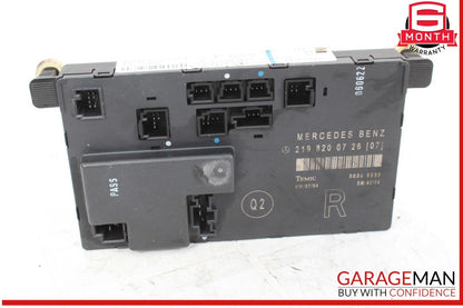 06-11 Mercedes W219 CLS550 CLS500 Front Right Door Control Module 2198200726 OEM