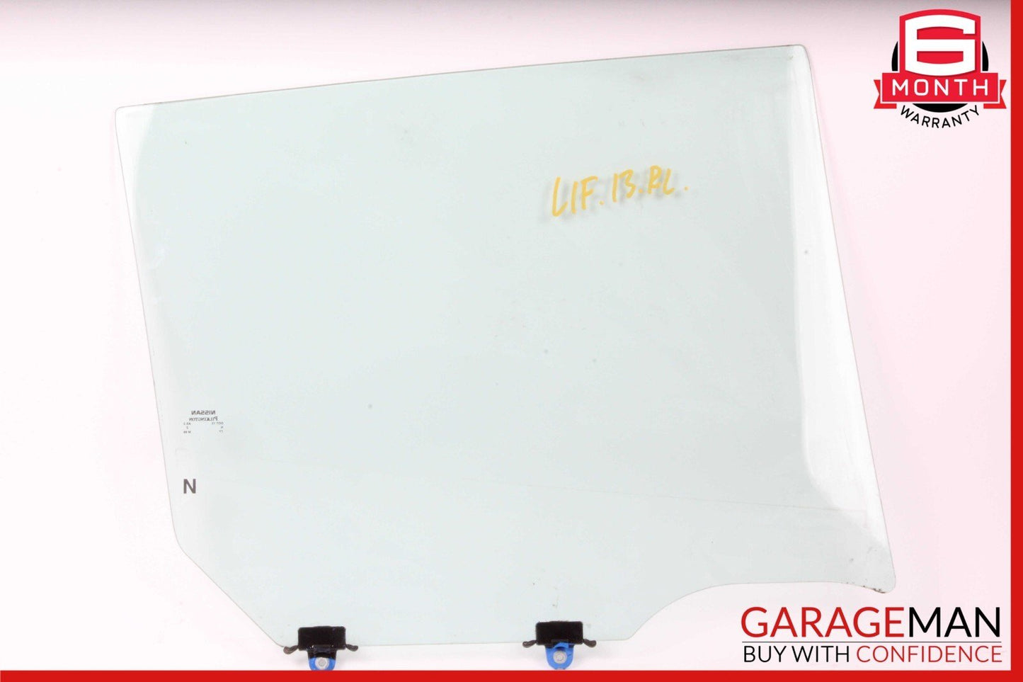13-24 Nissan Leaf Rear Left Driver Side Door Window Glass 823013NF1A OEM