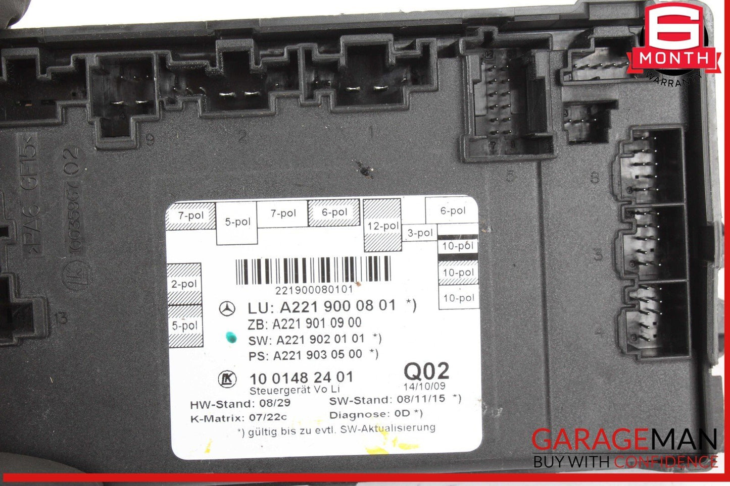 07-13 Mercedes W221 S400 Hybrid Front Left Driver Side Door Control Module OEM