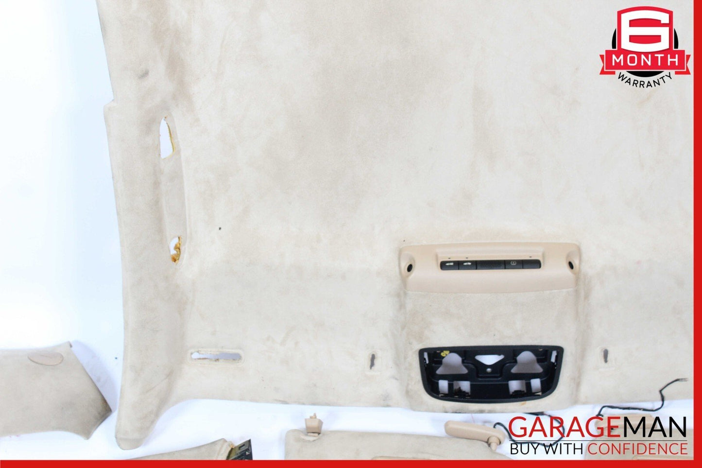 03-13 Maserati Quattroporte M139 Roof Headliner Pillar Sun Visor Set Trim Suede