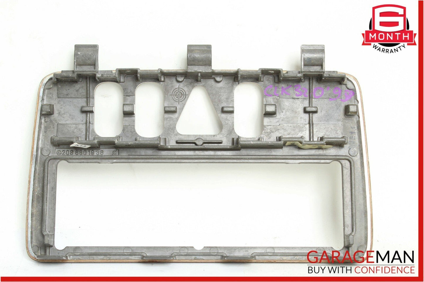 98-03 Mercedes W208 CLK320 Center Dash Hazard Door Lock Switch Trim Bezel Wood