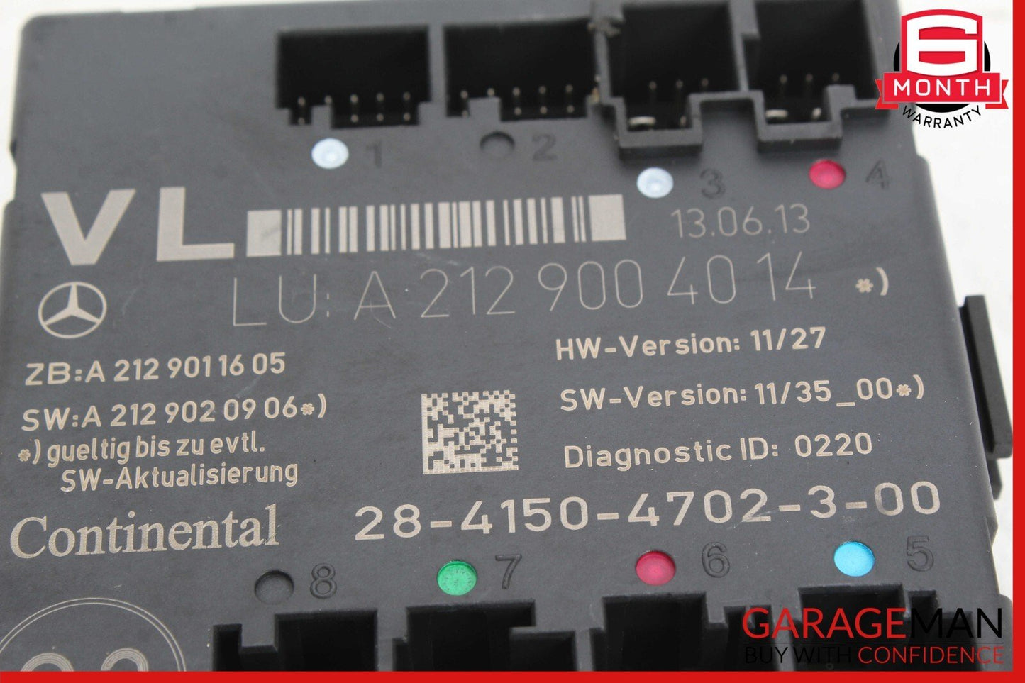 08-18 Mercedes C350 SLK250 CLS550 C250 E400 Front Left Door Controller Module