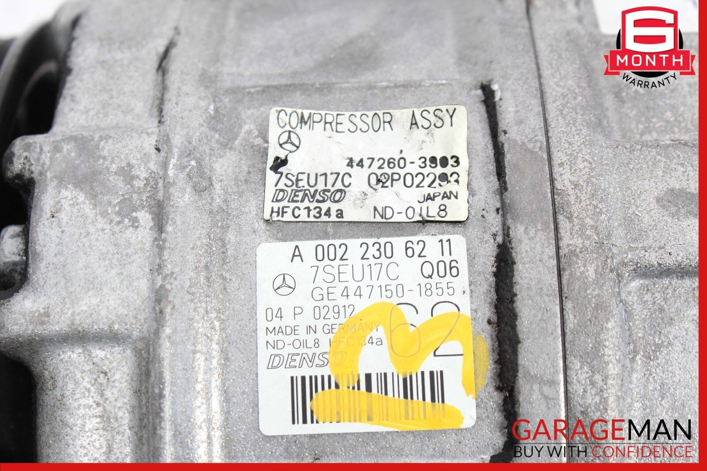 11-14 Mercedes W221 S550 CL550 A/C AC Air Cooling Conditioning Compressor Pump