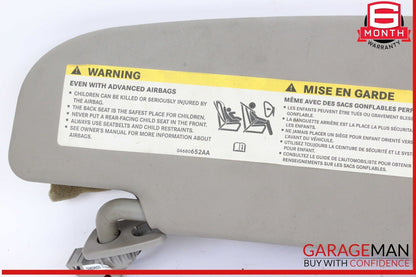 17-22 Alfa Romeo Giulia Front Left Driver Side Sun Visor Sunvisor Gray OEM