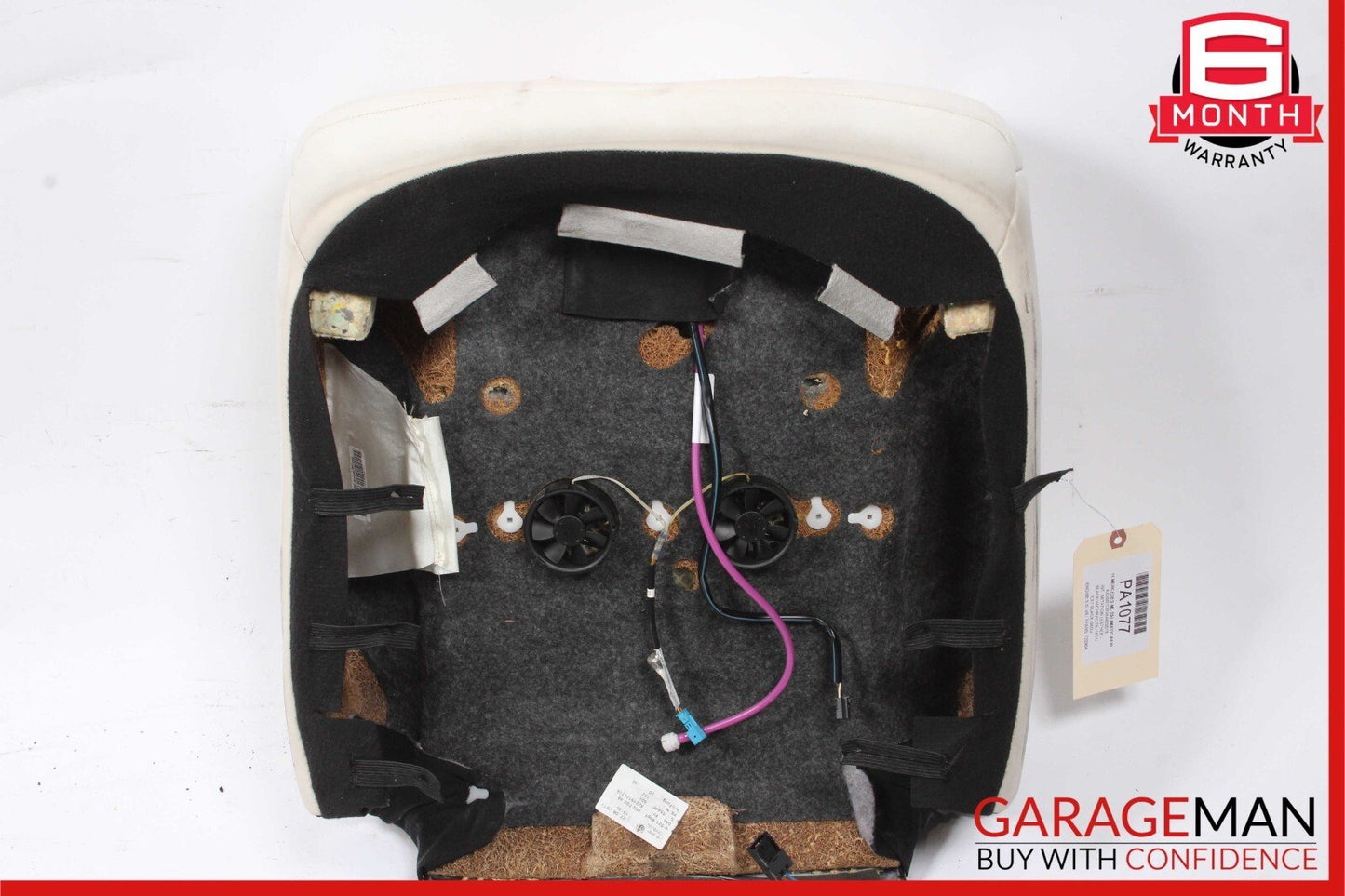 08-13 Mercedes W221 S63 AMG Front Right / Left Side Top Upper Seat Cushion White