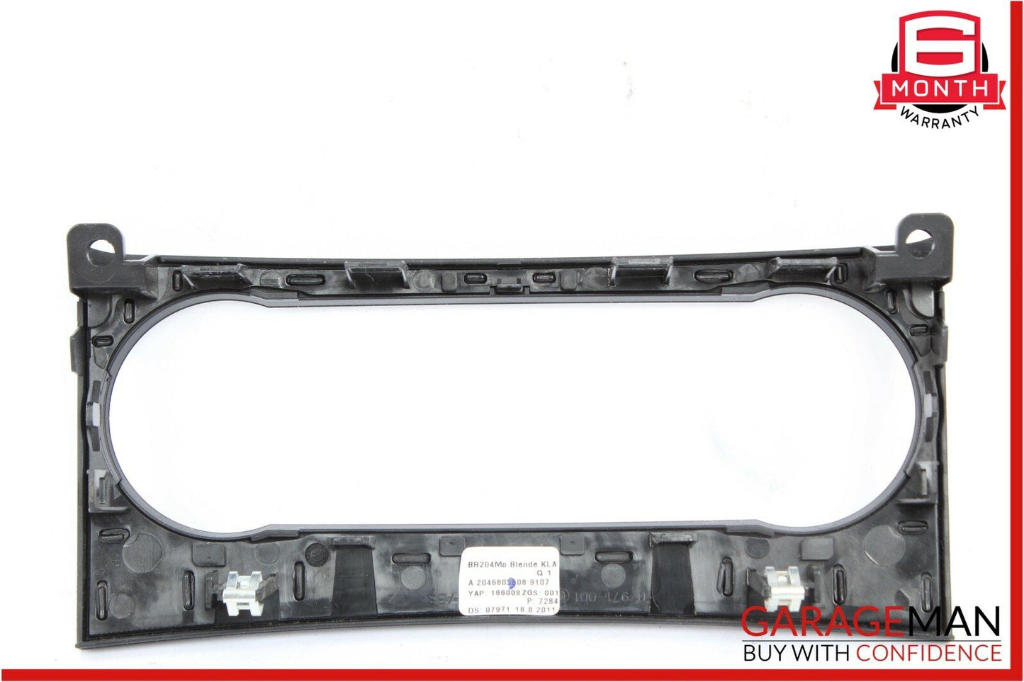 12-14 Mercedes W204 C300 C350 AC A/C Climate Control Switch Trim Bezel Black