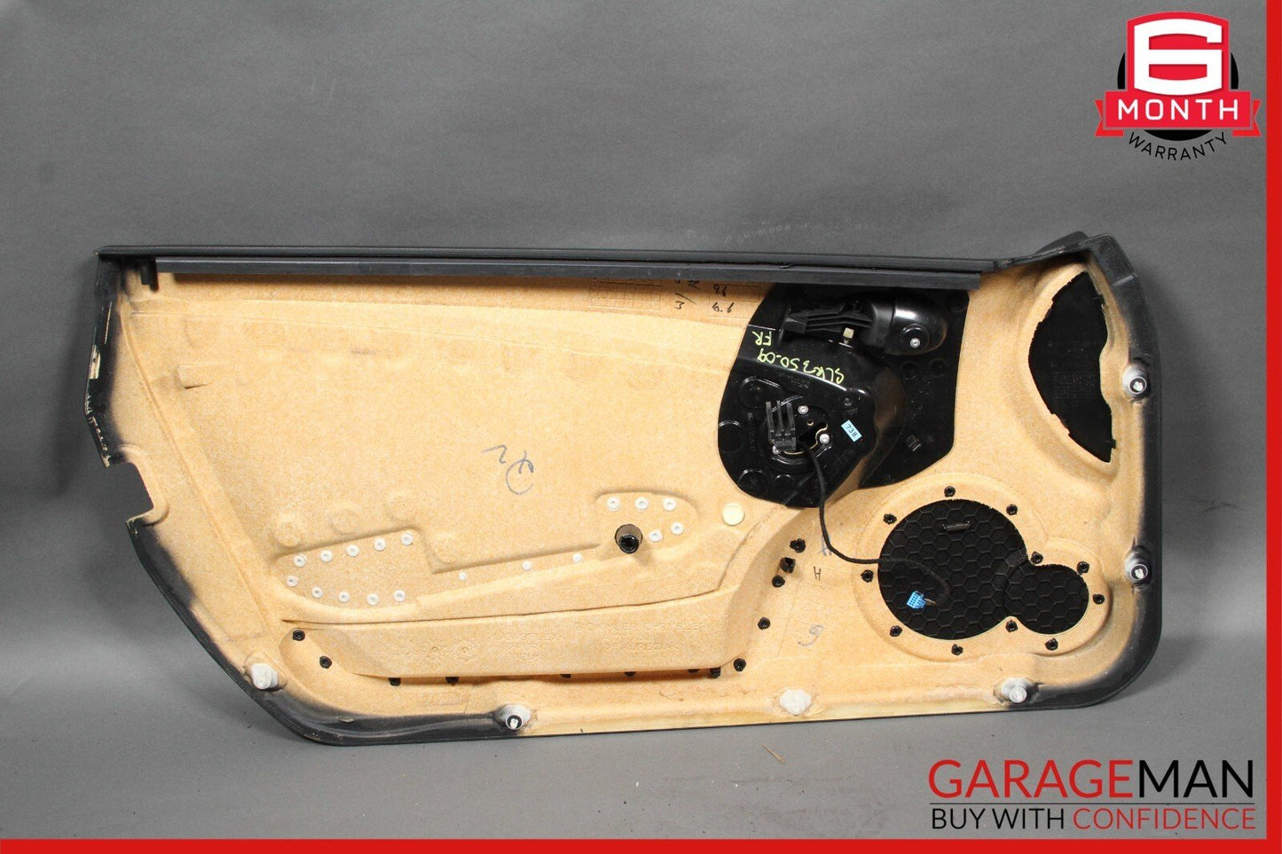 05-11 Mercedes R171 SLK350 Front Right Side Interior Door Panel Trim Cover Black