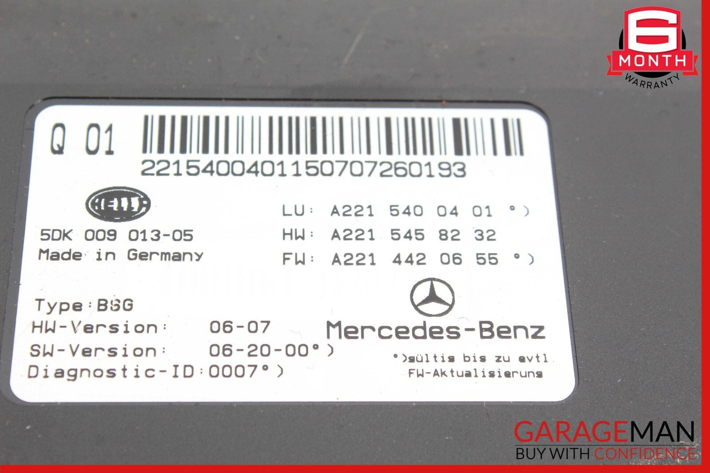07-14 Mercedes W216 CL550 S350 Electric Power Supply Fuse Box Module Unit OEM
