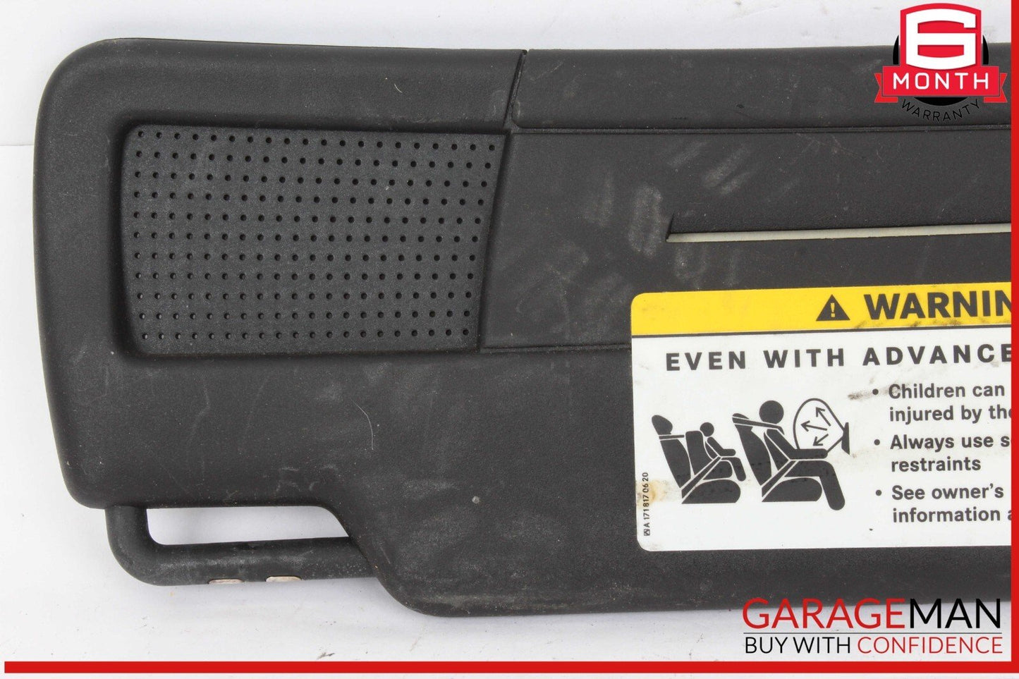 05-11 Mercedes R171 SLK350 Front Right Side Sun Visor Sunvisor Shade Black OEM