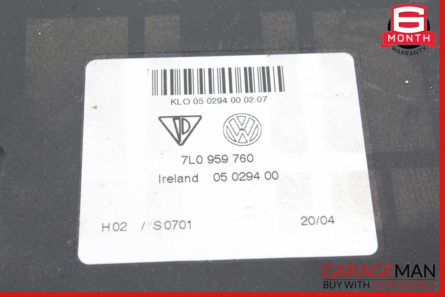 03-10 Porsche Cayenne 955 957 Front Seat Adjustment Memory Control Module Unit