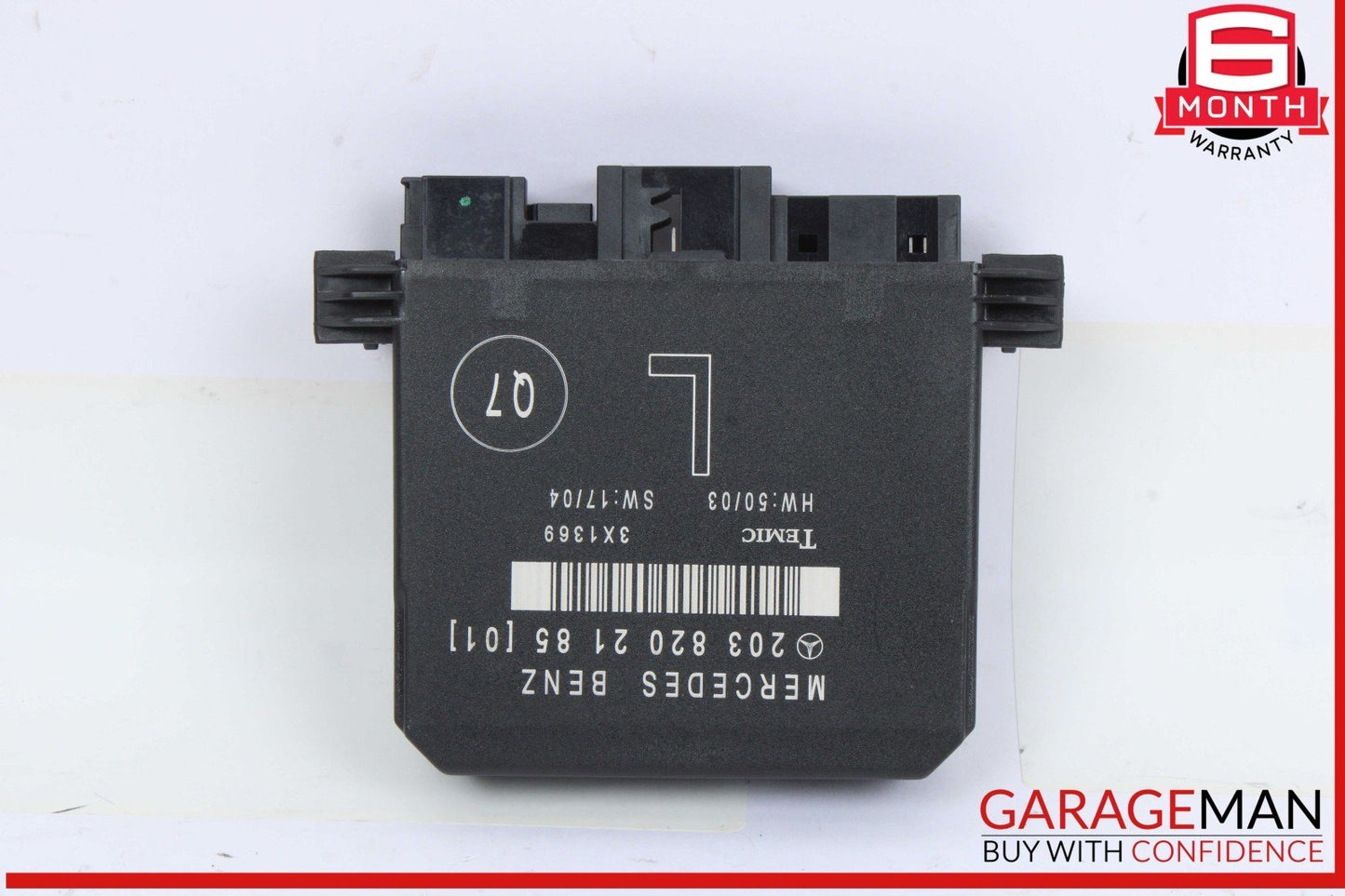 01-07 Mercedes W203 C230 C350 Rear Left Side Door Control Module 2038202185 OEM