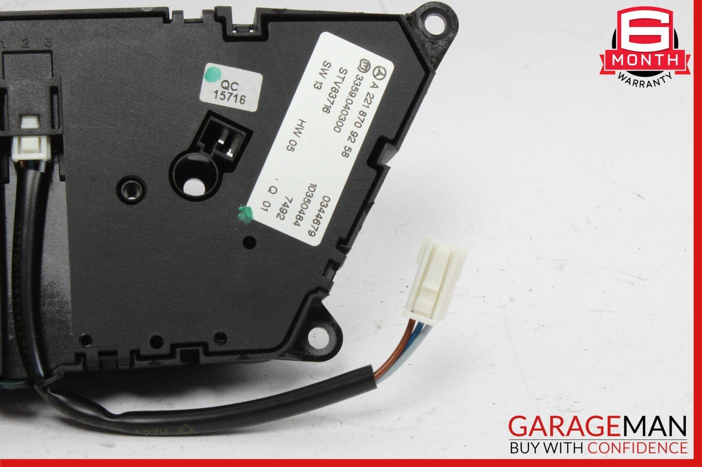 07-14 Mercedes W221 S550 Front Left Side Seat Control Memory Controller Switch