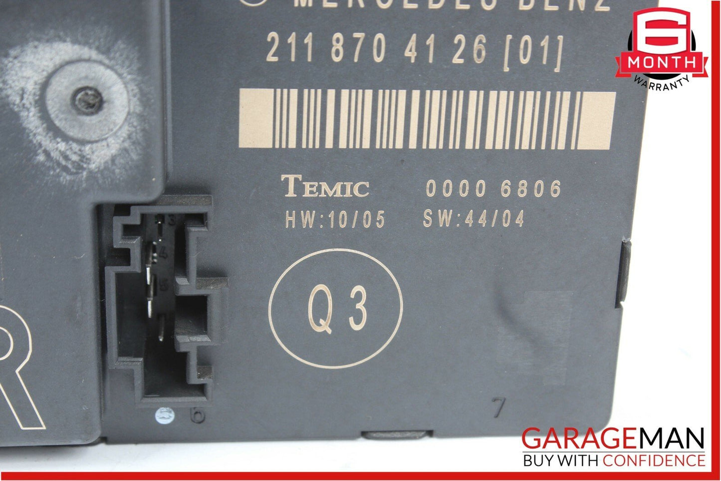 03-09 Mercedes W211 E350 E500 E550 Rear Right Side Door Control Module Unit