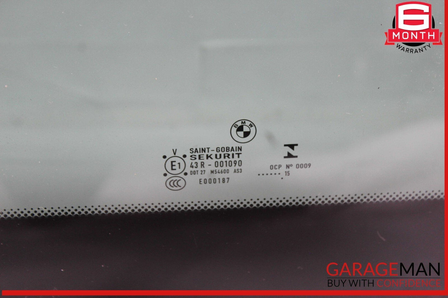 13-15 BMW X1 Rear Upper Panoramic Sliding Roof Sunroof Glass Panel OEM