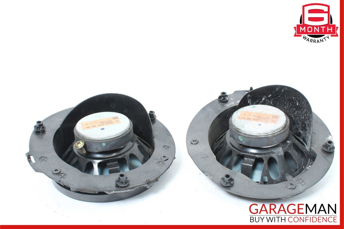 07-09 Mercedes W211 E350 Rear Right & Left Side Door Audio Sound Speakers Set