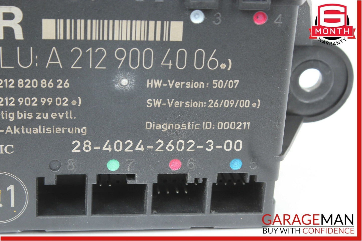 08-14 Mercedes W204 C250 C300 Sedan Rear Right Side Door Controller Module Unit