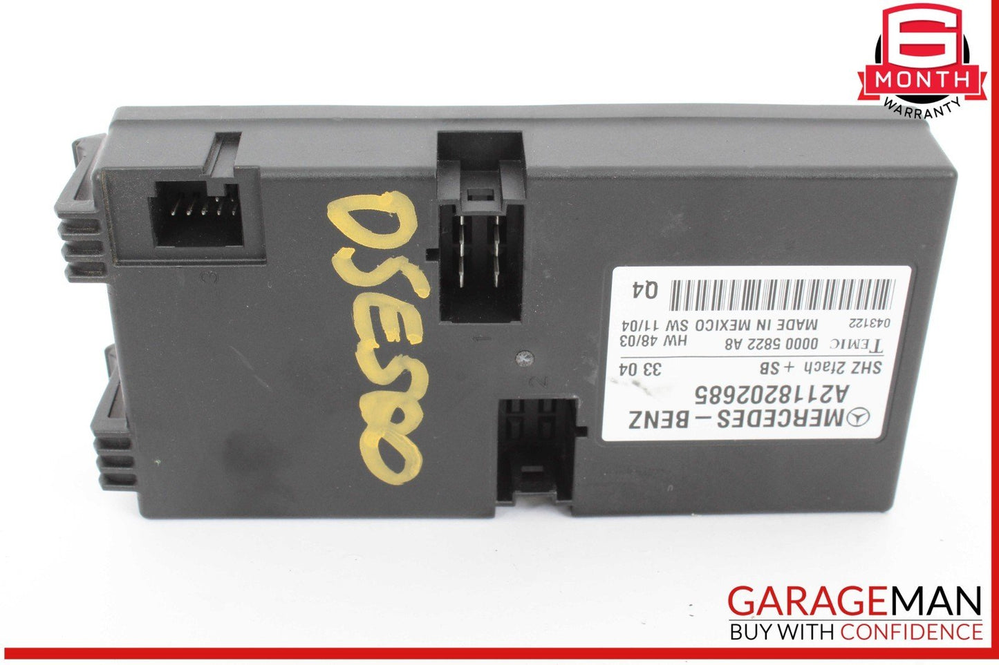 06-13 Mercedes W211 E500 Heated Seat Control Module Unit 2118202685 OEM