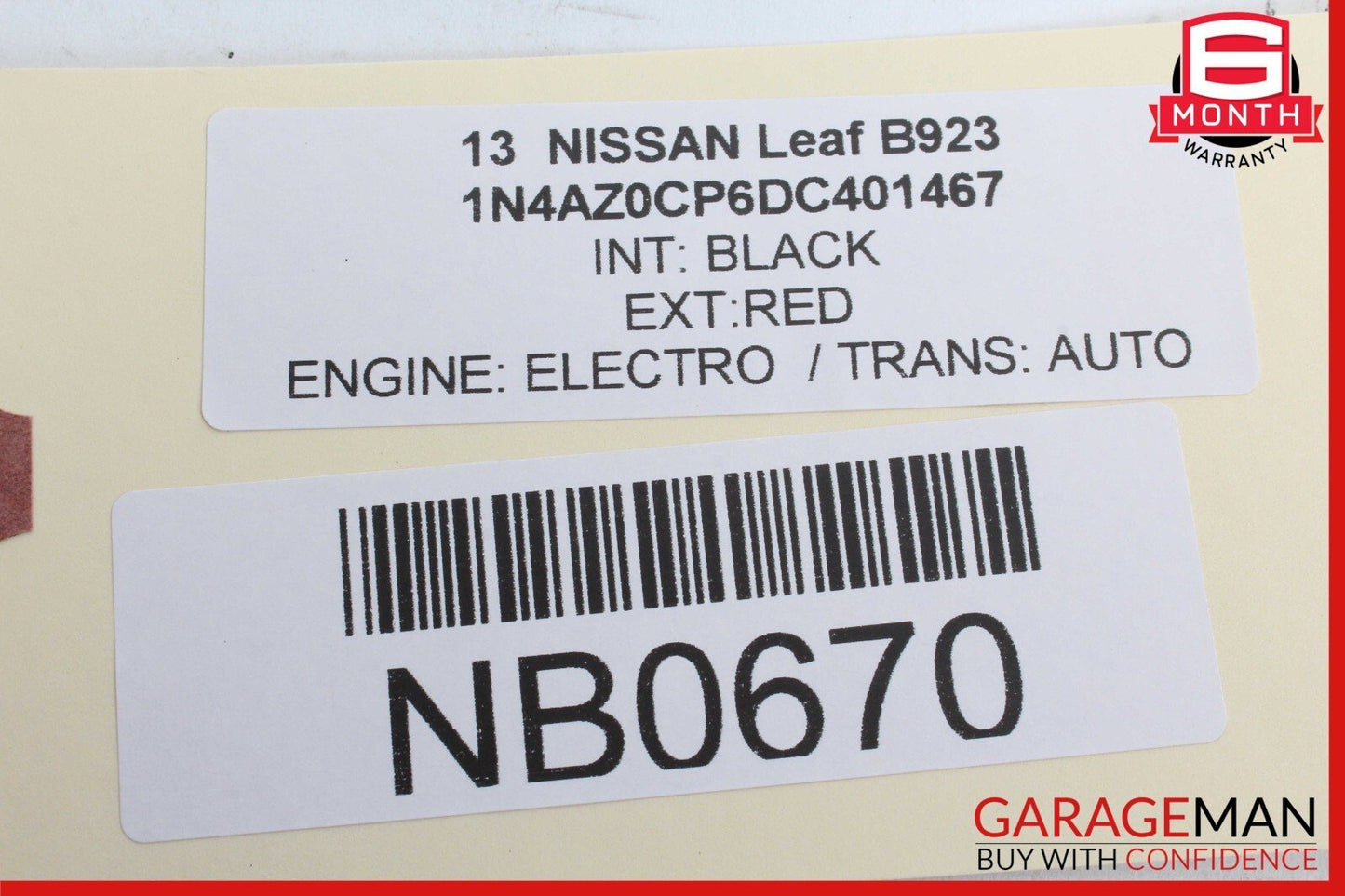 11-15 Nissan Leaf Interior Rear View Mirror OEM