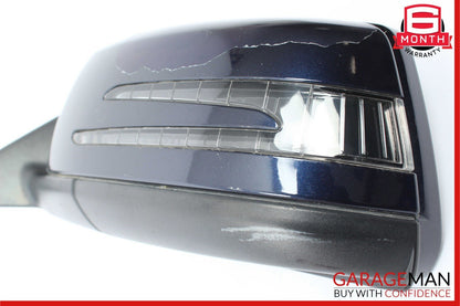 12-14 Mercedes W204 C250 C350 Sedan Front Left Side Mirror Door Rear View Blue