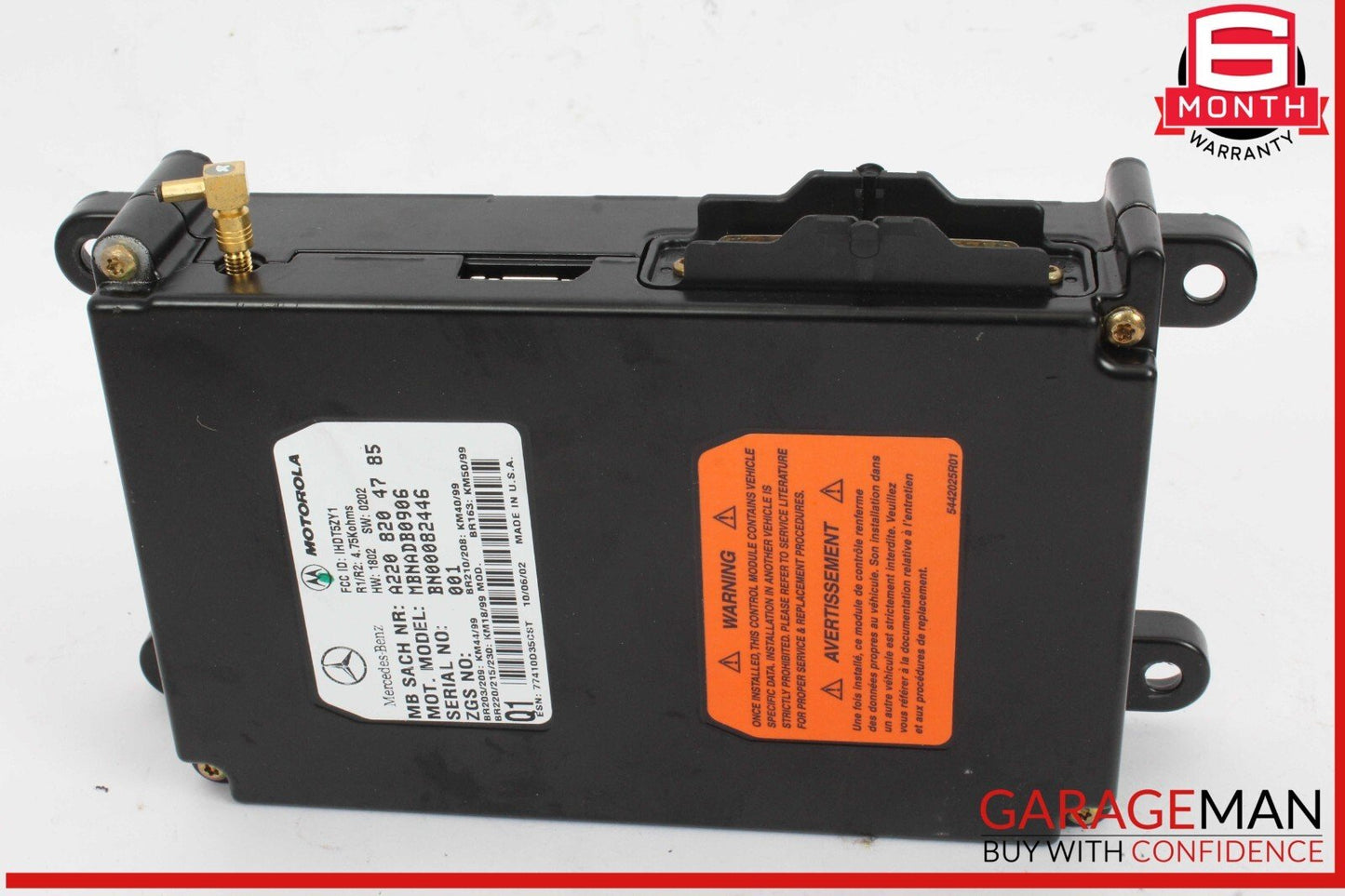 00-06 Mercedes W220 S500 ML320 ML500 E55 AMG Voice Command Control Module Unit
