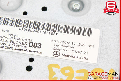 08-18 Mercedes W212 E63 AMG GL450 R350 Subwoofer Amp Amplifier Harman Becker OEM