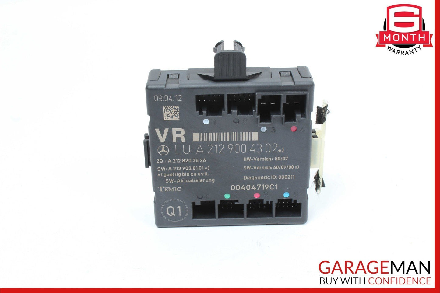 08-18 Mercedes W212 E350 C300 E400 Front Right Side Door Control Module OEM