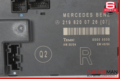 06-11 Mercedes W219 CLS550 CLS500 Front Right Door Control Module 2198200726 OEM