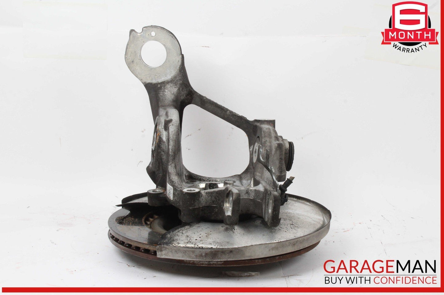 12-18 Audi A7 Rear Left Driver Side Spindle Knuckle Wheel Hub w/ Rotor Disc