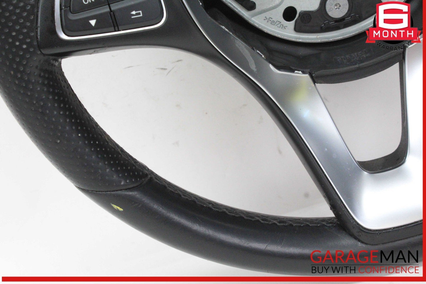 15-18 Mercedes W205 C300 GLC300 Steering Wheel Black w/ Paddle Shifters OEM