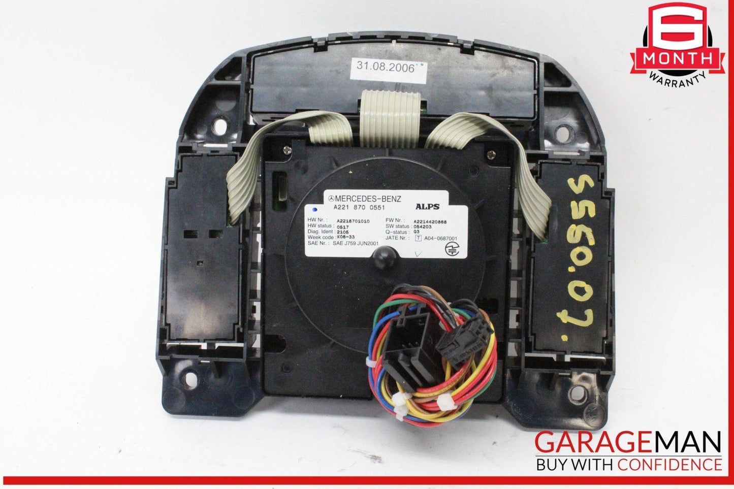 07-09 Mercedes W221 S550 CL550 S600 Center Console Multi Function Switch Control