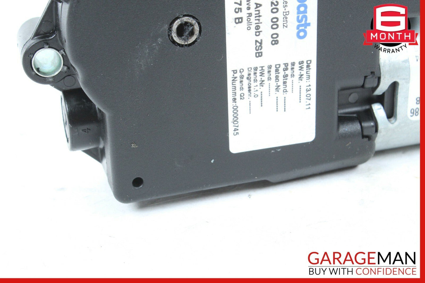 10-17 Mercedes W204 C250 E350 C350 Roof Sun Shade Screen Roller Blind Motor OEM