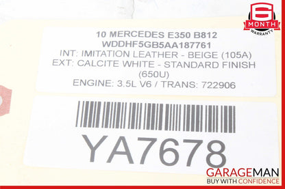 08-20 Mercedes W212 E350 C300 Front Right Passenger Side Seat Control Module OEM