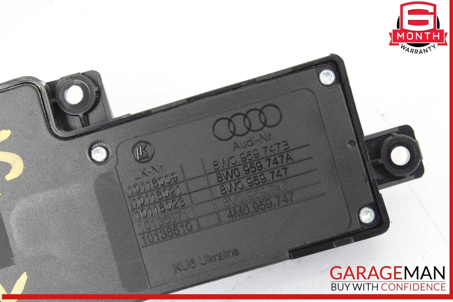 15-24 Audi A5 S3 A4 Front Left Driver Side Seat Adjustment Control Switch OEM