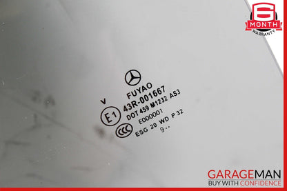 15-20 Mercedes X156 GLA250 GLA45 AMG Rear Right Side Door Window Glass OEM