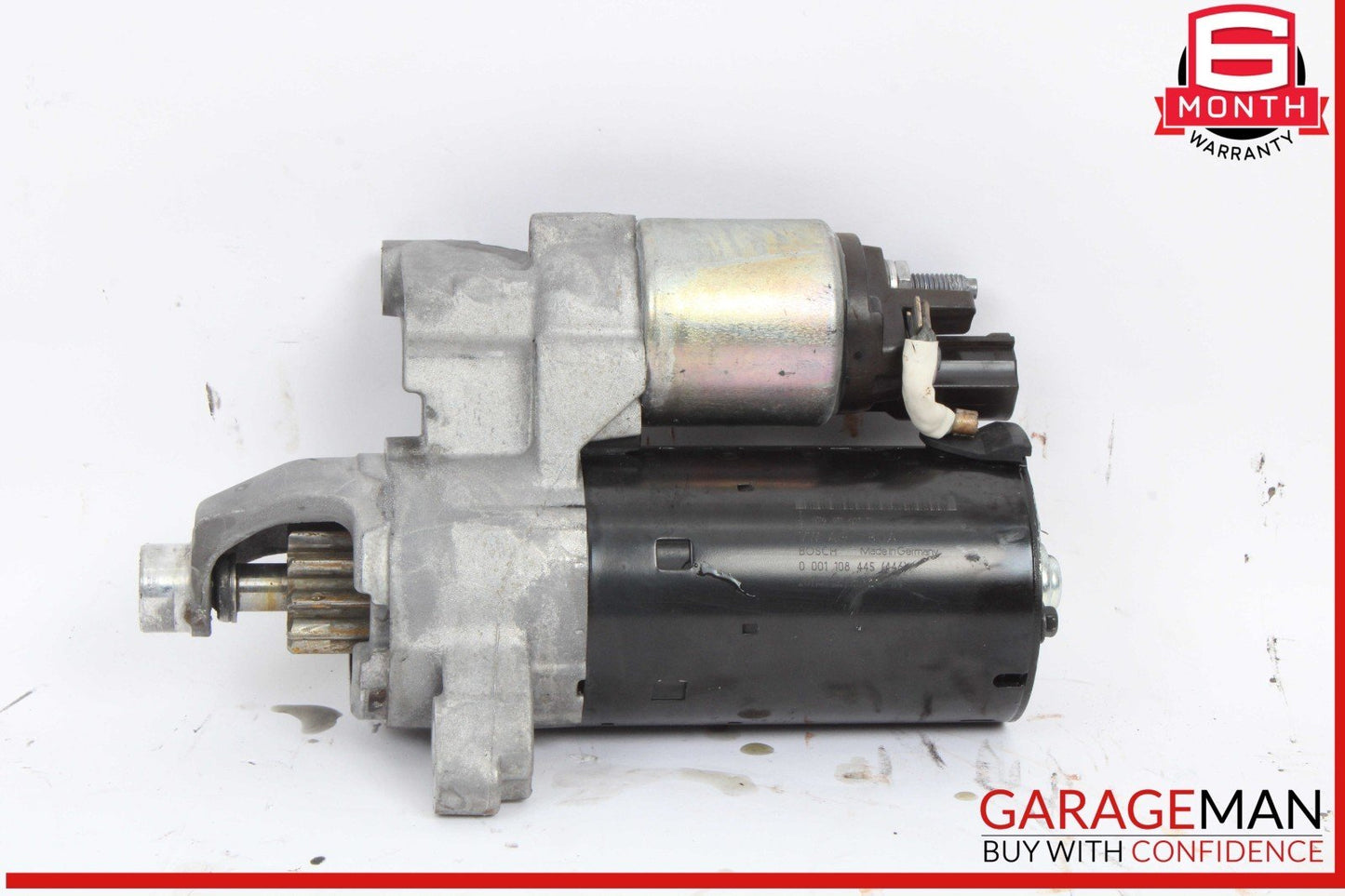 08-12 Audi S5 4.2L Engine Starter Motor Bosch VW AG 079911021D OEM