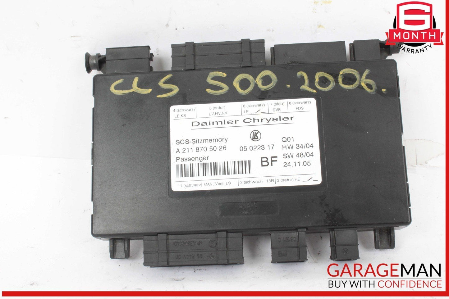03-12 Mercedes W219 CLS500 E550 ML350 Front Right Seat Control Module OEM