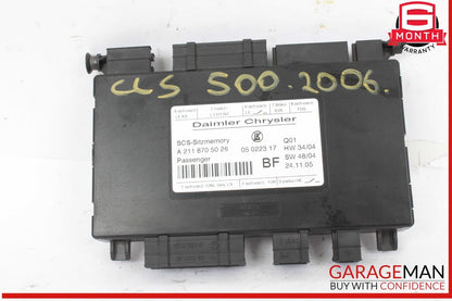 03-12 Mercedes W219 CLS500 E550 ML350 Front Right Seat Control Module OEM