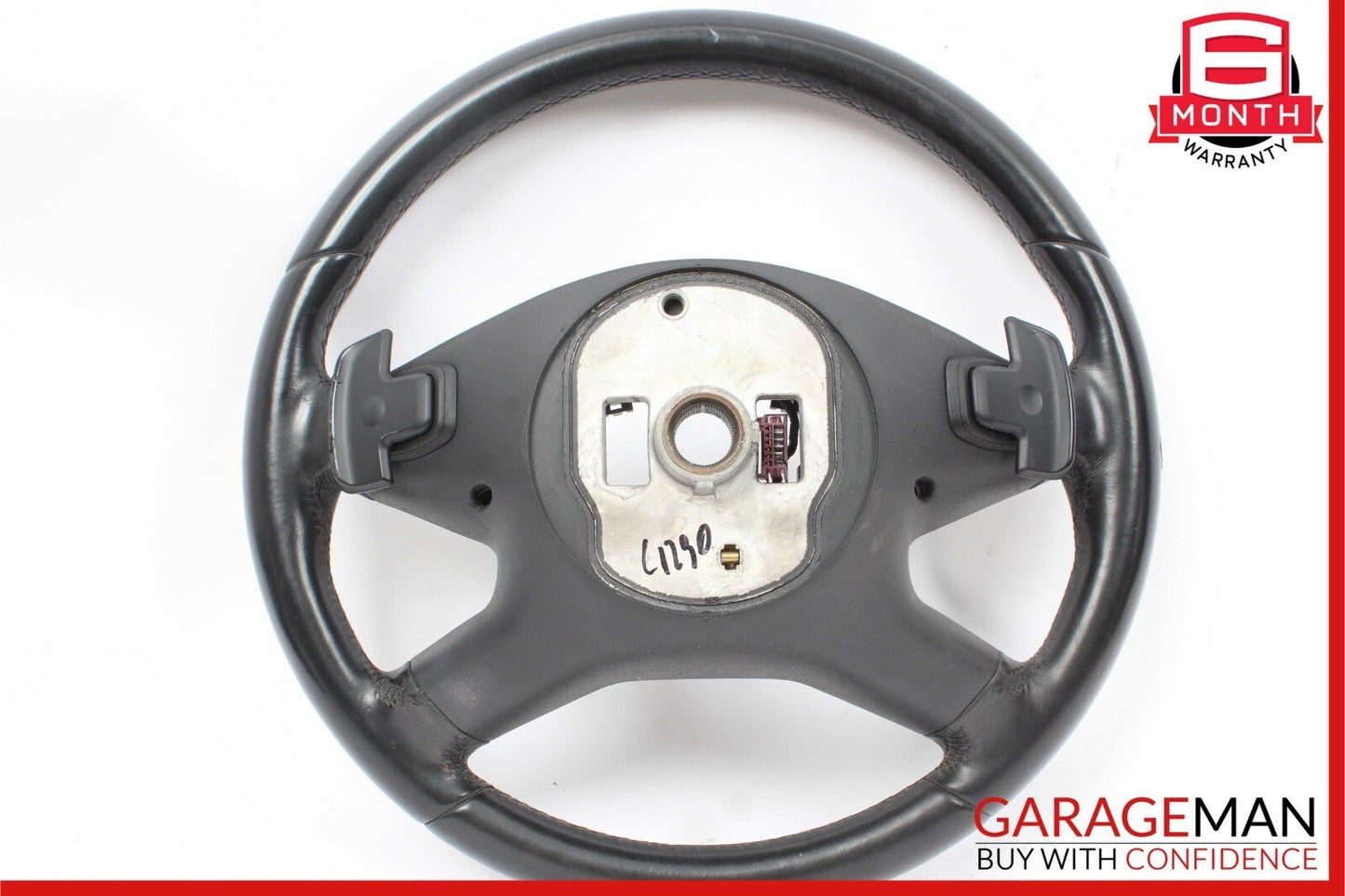 10-13 Mercedes W212 E350 E500 Drivers Steering Wheel w/ Leather Trim Black OEM