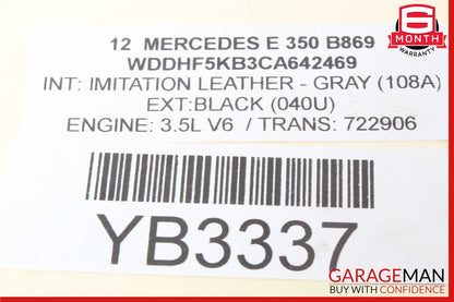 10-16 Mercedes W212 E350 E400 Rear Right Shock Strut 2123201030 OEM