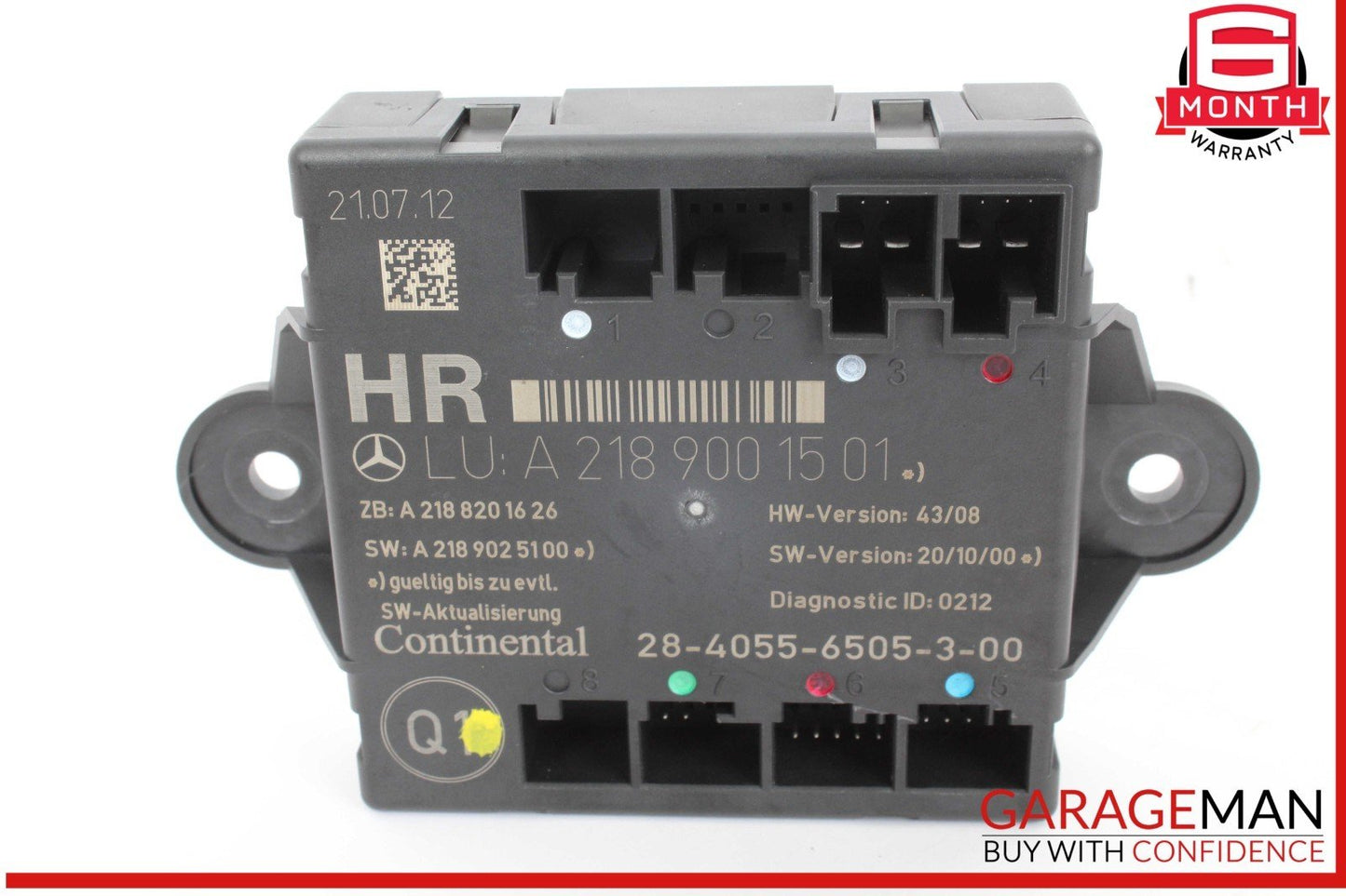 08-18 Mercedes W204 C250 Rear Left Side Door Control Module Unit OEM
