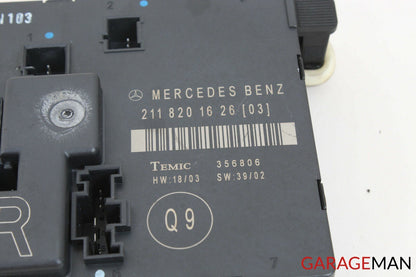 03-06 Mercedes W211 E55 AMG Rear Right Passenger Side Door Control Module Q9 OEM